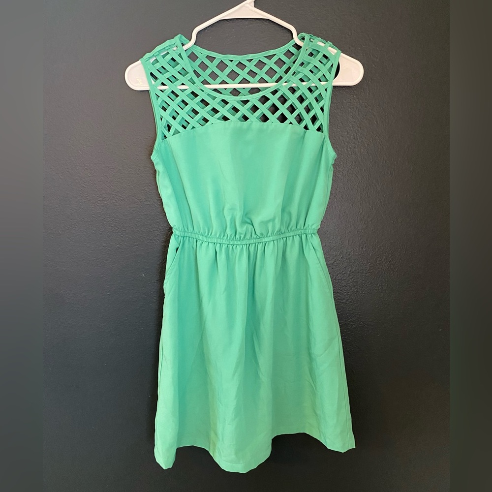 Women’s teal dress